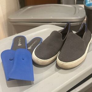 Rothy’s Charcoal Slip-Ons size 7.5